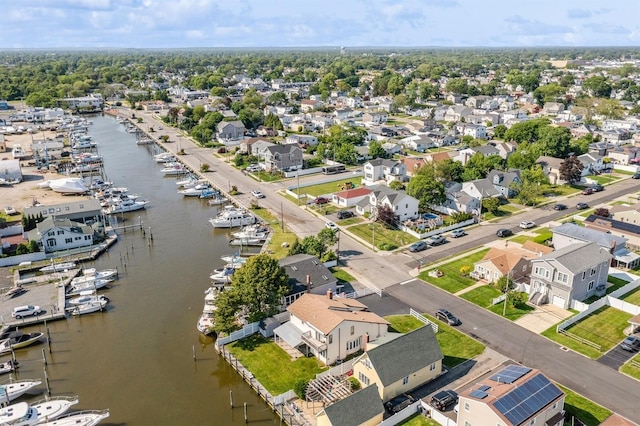 203 E Shore Rd, Lindenhurst, NY 11757 - aerial view of residential area with a nearby body of water
