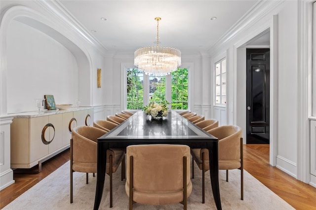 22 Terrace Ct, Old Westbury, NY 11568 - dining space with a chandelier and crown molding