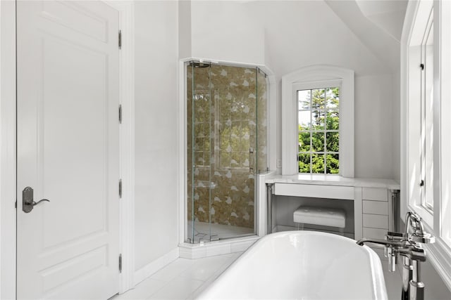 22 Terrace Ct, Old Westbury, NY 11568 - bathroom featuring a freestanding tub and a shower stall