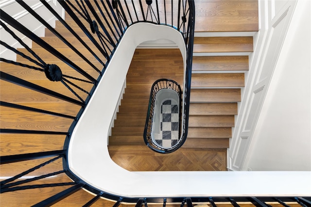 22 Terrace Ct, Old Westbury, NY 11568 - stairs featuring wood walls