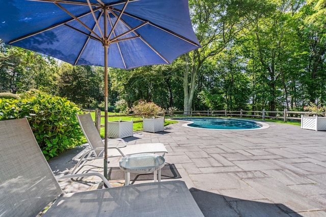 24 Wellington Rd, Locust Valley, NY 11560 - outdoor pool featuring a patio and view of scattered trees