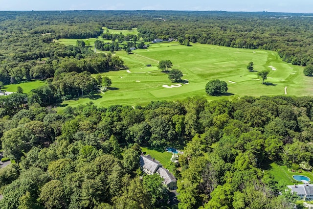 24 Wellington Rd, Locust Valley, NY 11560 - aerial view of property and surrounding area with a heavily wooded area and a golf club