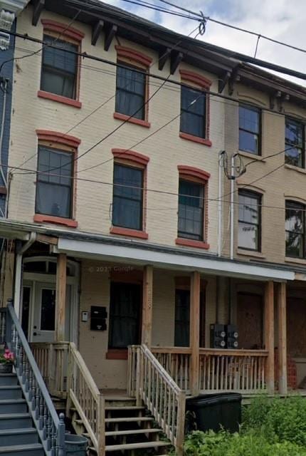 253 Powell Ave, Newburgh, NY 12550 - view of front of house featuring a porch