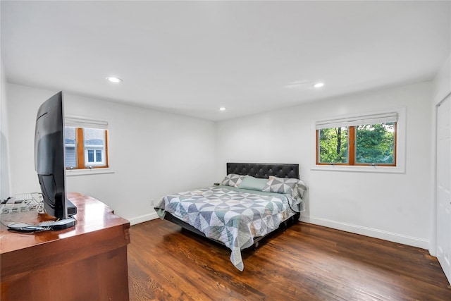 15 Fairway Dr, Old Bethpage, NY 11804 - bedroom featuring wood finished floors and recessed lighting