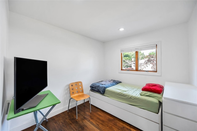 15 Fairway Dr, Old Bethpage, NY 11804 - bedroom featuring dark wood finished floors and recessed lighting