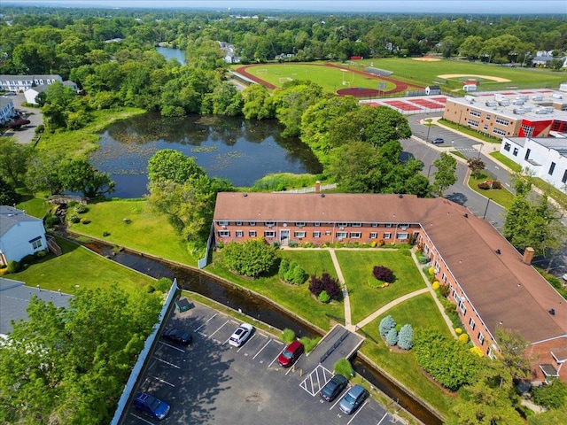 200 Merrick Rd Unit R, Amityville, NY 11701 - aerial overview of property's location featuring a large body of water