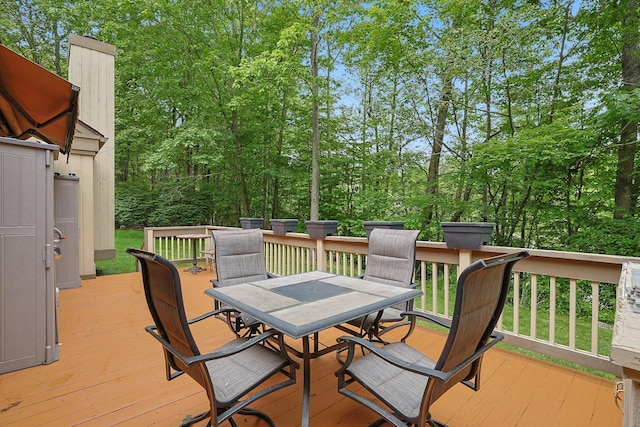 963 Heritage Hls Unit C, Somers, NY 10589 - wooden deck featuring outdoor dining area