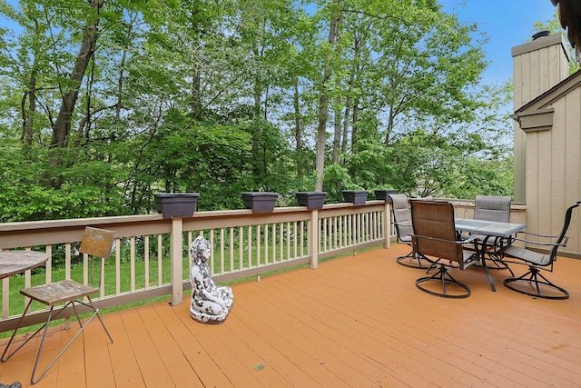 963 Heritage Hls Unit C, Somers, NY 10589 - wooden terrace featuring outdoor dining area