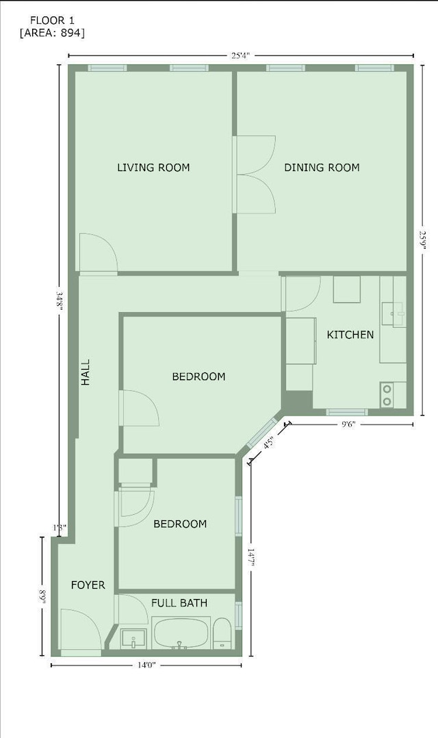 137-139 W 142nd St Unit 2D, New York Manhattan, NY 10030 - room layout