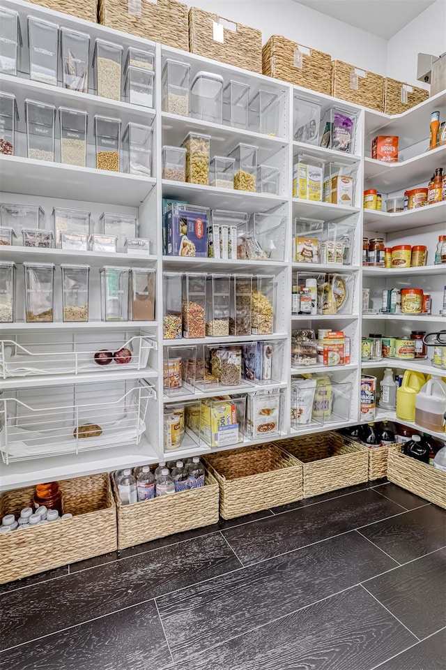 view of storage area