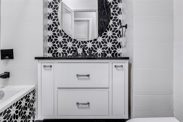 bathroom with vanity