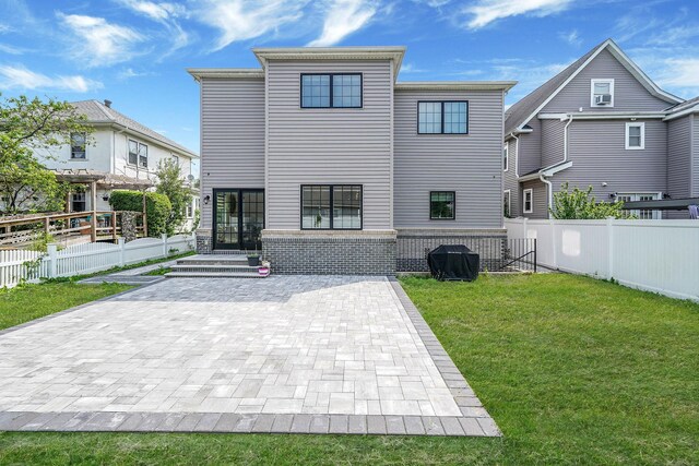 345 Washington Ave, Cedarhurst, NY 11516 - rear view of house featuring a patio