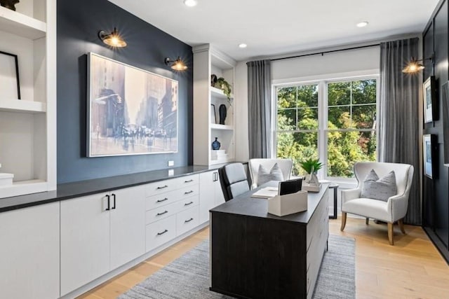 9 Sienna Ct, Dix Hills, NY 11746 - office with light wood finished floors, built in features, and recessed lighting