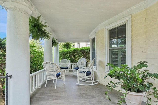 58 Garden St, Garden City, NY 11530 - view of wooden porch