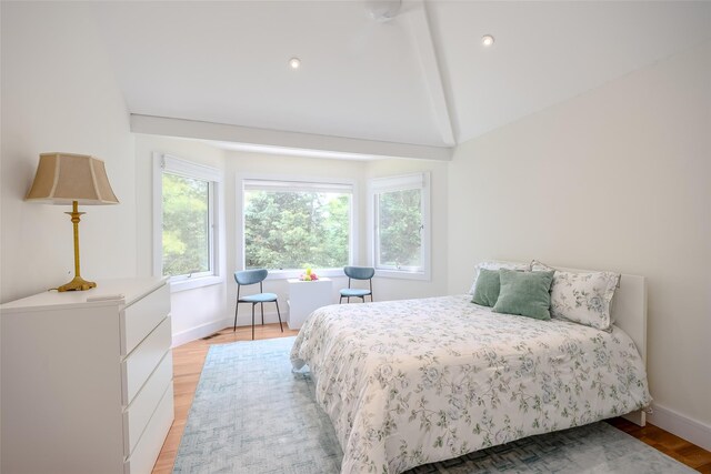 10 Head Of Pond Rd Unit 8, Water Mill, NY 11976 - bedroom with light wood-type flooring, baseboards, and recessed lighting