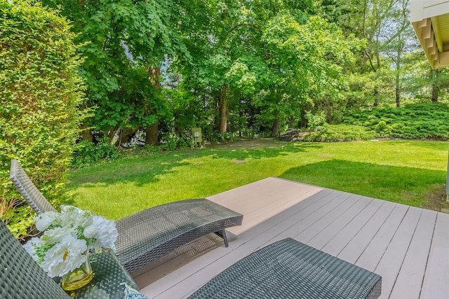 10 Head Of Pond Rd Unit 8, Water Mill, NY 11976 - deck featuring a yard