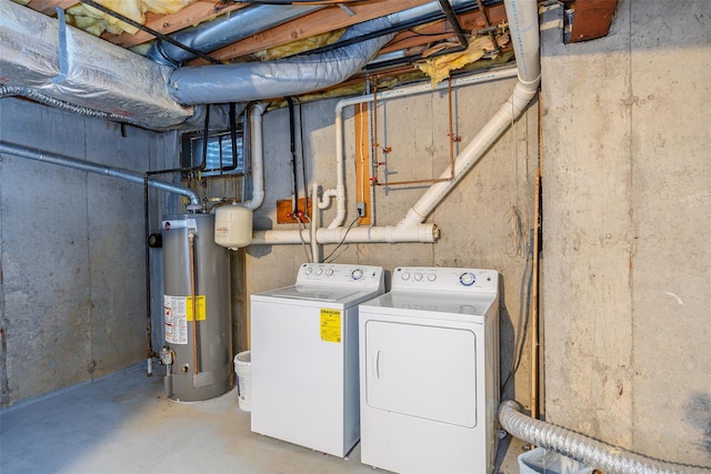 10 Head Of Pond Rd Unit 8, Water Mill, NY 11976 - laundry area featuring water heater and washing machine and dryer