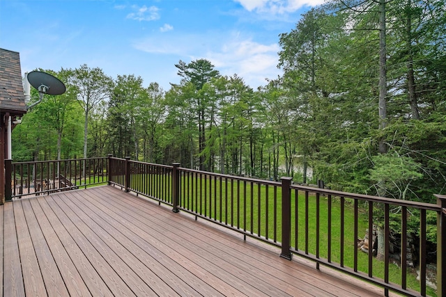 1775 Plank Rd, Forestburgh, NY 12777 - wooden deck with a lawn