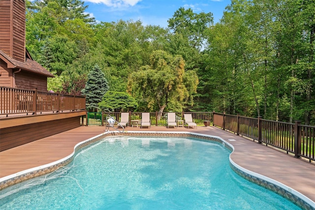 1775 Plank Rd, Forestburgh, NY 12777 - view of swimming pool featuring a deck