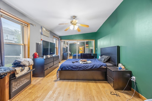 5801 59th St, Maspeth, NY 11378 - bedroom with wood finished floors and ceiling fan