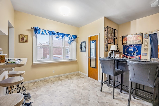 5801 59th St, Maspeth, NY 11378 - kitchen featuring baseboards and tile patterned floors