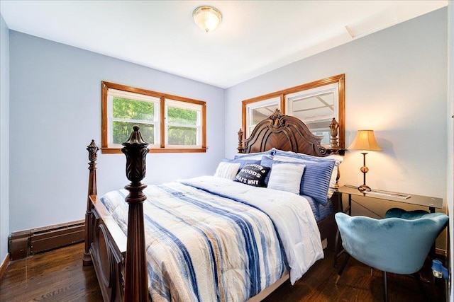 18 Gerow Ln, Cornwall, NY 12553 - bedroom with wood finished floors, baseboard heating, and baseboards