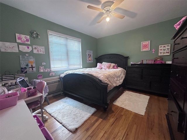 224-43A 64th Ave Unit 43A/545, Oakland Gardens, NY 11364 - bedroom featuring wood finished floors and a ceiling fan