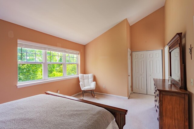 421 Cornwall Meadows Ln, Patterson, NY 12563 - carpeted bedroom with lofted ceiling and baseboards
