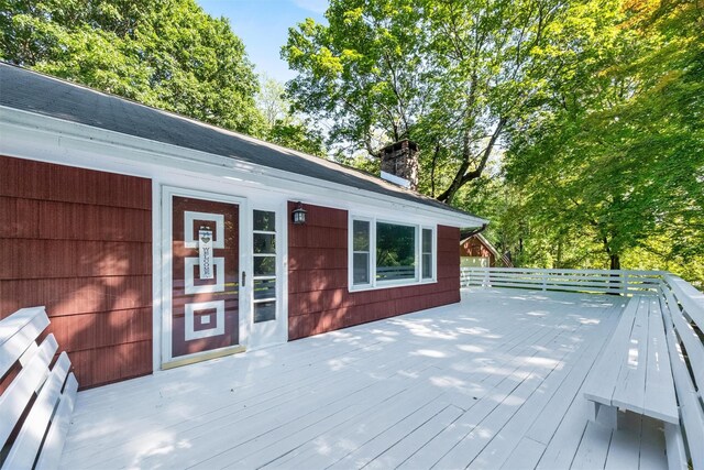 23 Johnson Ln, Millbrook, NY 12545 - view of wooden deck