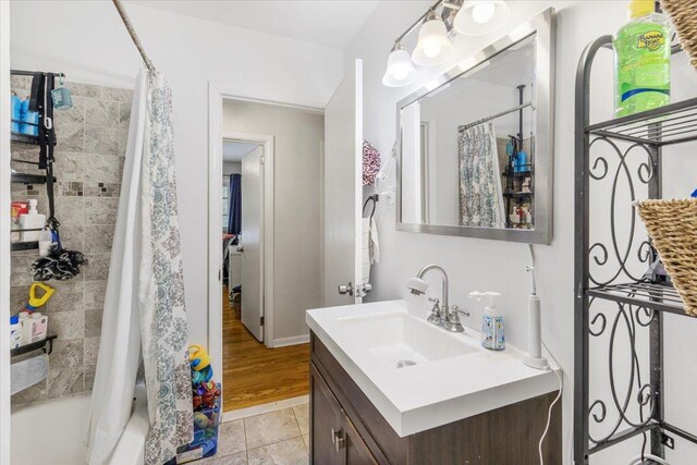 23 Johnson Ln, Millbrook, NY 12545 - bathroom featuring vanity and shower / bath combo with shower curtain