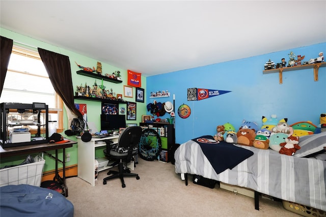 33 Highview Ln, Ridge, NY 11961 - carpeted bedroom with an office area