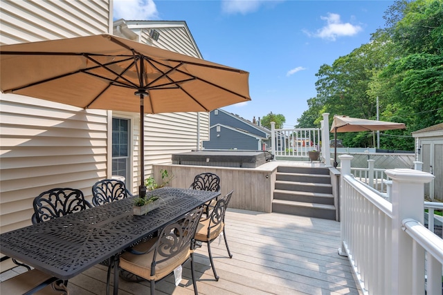 36 Richmond St, Islip, NY 11751 - deck featuring outdoor dining area