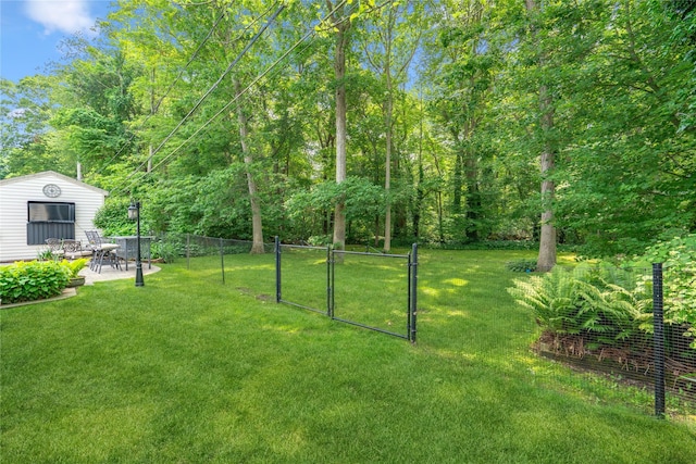 36 Richmond St, Islip, NY 11751 - view of yard featuring an outdoor structure and a patio area