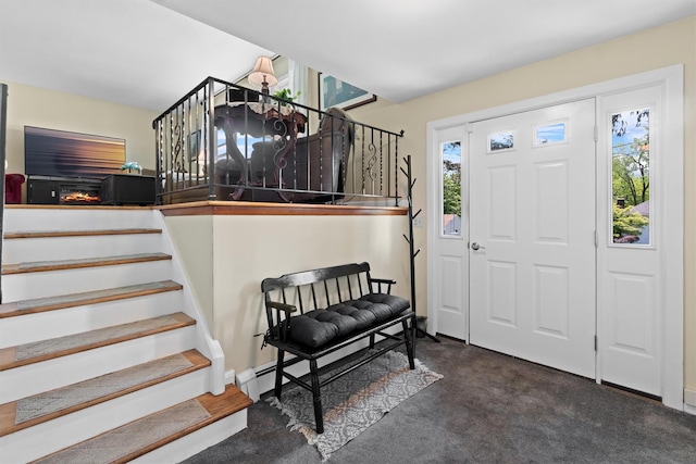 35 Highview Ave, Florida, NY 10921 - entrance foyer with stairway and carpet floors