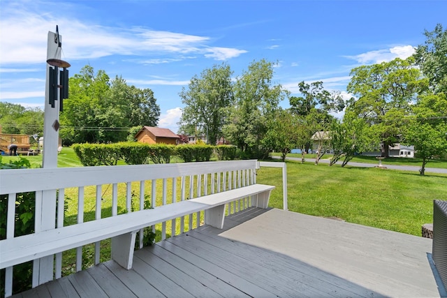 35 Highview Ave, Florida, NY 10921 - wooden deck featuring a lawn