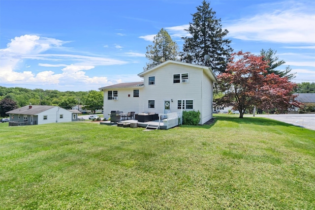 35 Highview Ave, Florida, NY 10921 - rear view of house featuring a lawn and an outdoor hangout area