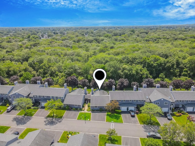 195 Alicia Dr Unit 195, North Babylon, NY 11703 - aerial view of residential area featuring a forest