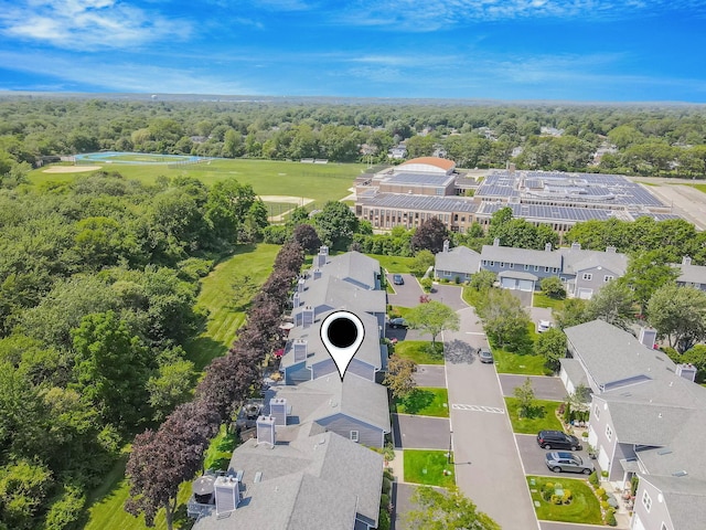 195 Alicia Dr Unit 195, North Babylon, NY 11703 - aerial perspective of suburban area with a large body of water