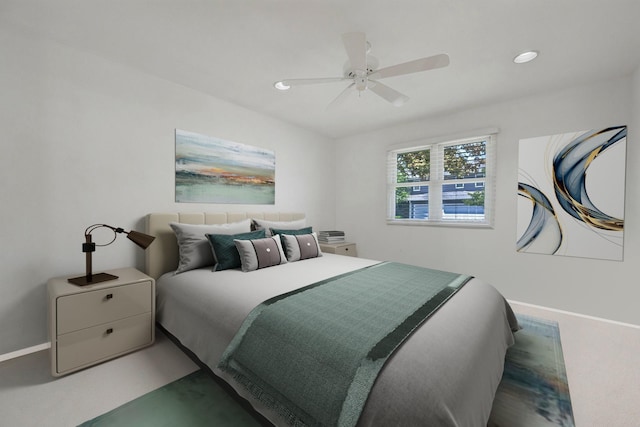 195 Alicia Dr Unit 195, North Babylon, NY 11703 - bedroom with recessed lighting and ceiling fan