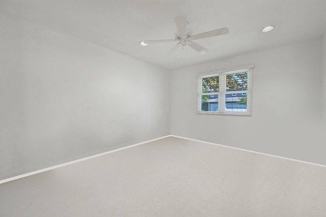 195 Alicia Dr Unit 195, North Babylon, NY 11703 - carpeted spare room with recessed lighting and a ceiling fan