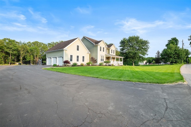 446 M And M Rd, Middletown, NY 10940 - view of front facade with a front yard and asphalt driveway