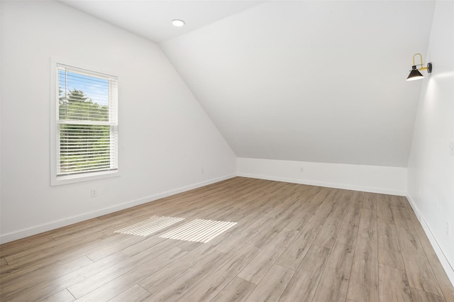 446 M And M Rd, Middletown, NY 10940 - bonus room with vaulted ceiling, light wood finished floors, baseboards, and recessed lighting