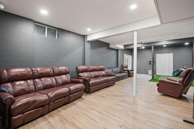 446 M And M Rd, Middletown, NY 10940 - living room with light wood-type flooring and recessed lighting