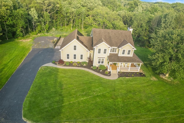 446 M And M Rd, Middletown, NY 10940 - aerial view of property and surrounding area featuring a forest