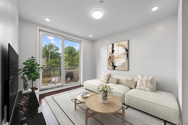 138-12 Northern Blvd Unit 3E, Flushing, NY 11354 - living area with wood finished floors and recessed lighting