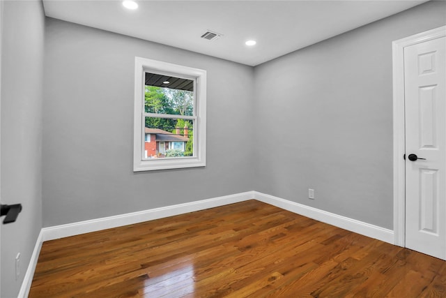 236 Martin Dr, Syosset, NY 11791 - unfurnished room featuring baseboards, wood finished floors, and recessed lighting