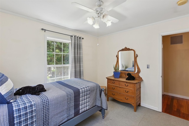 1771 Hanover St, Yorktown Heights, NY 10598 - bedroom featuring crown molding and ceiling fan