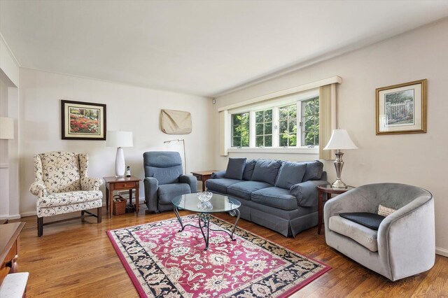 6 Plumtree Ln, South Huntington, NY 11746 - living area with wood finished floors