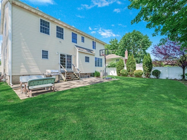 1674 Birch Dr, Merrick, NY 11566 - back of house featuring entry steps and a patio area