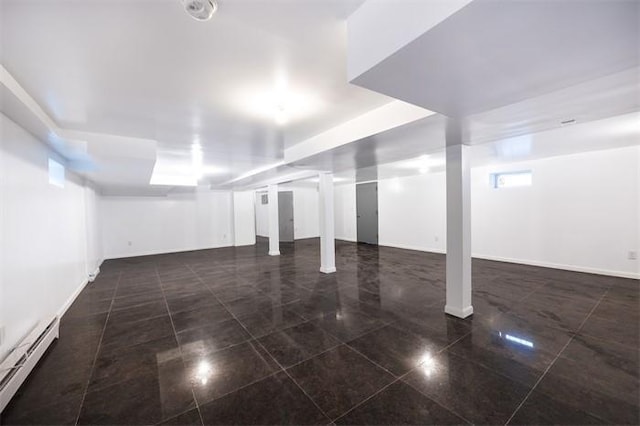 63-39 136th St, Flushing, NY 11367 - finished basement featuring baseboard heating and baseboards